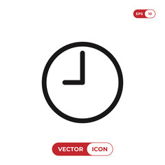 Clock vector icon