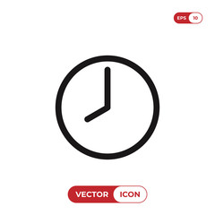 Clock vector icon