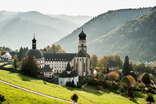 St. Trudpert Monastery in Munstertal, Staufen, Baden-Wurttemberg, Black Forest, Germany, Europe