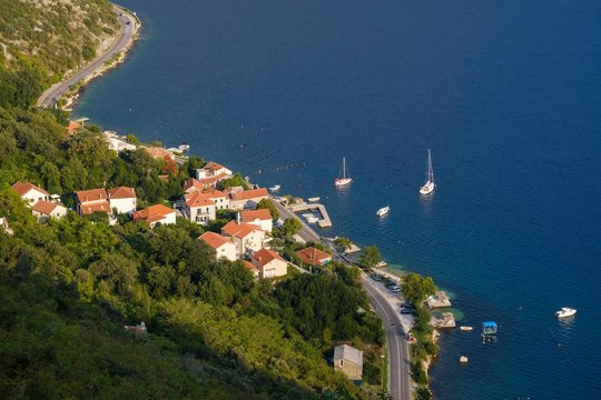 Village Strp, Bay of Kotor, Province Kotor, Montenegro, Europe