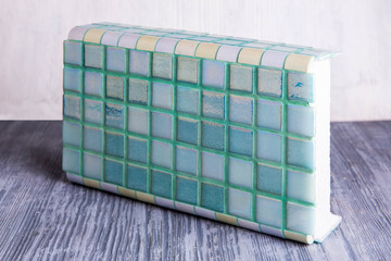 A sea wave an angular tile for bathrooms