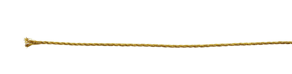 Golden metallic rope