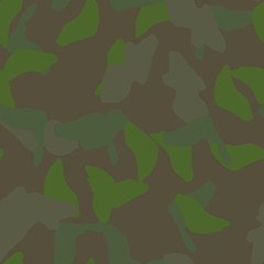 Fototapeta premium Forest camouflage of various shades of green and brown colors