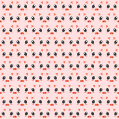 Abstract drawing animal pig pattern picture 2d design.