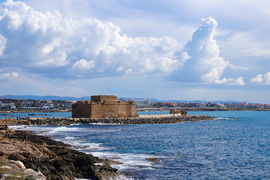 View to Paphos Castle, Cyprus