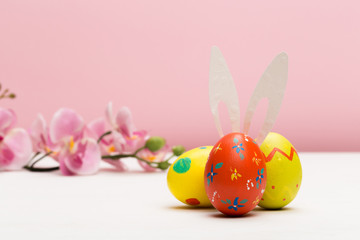 easter eggs with bunny ears