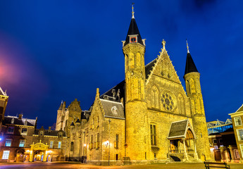 Fototapeta na wymiar The Ridderzaal, the main building of the Binnenhof in the Hague, the Netherlands