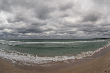Fototapeta na wymiar Storm on the beach