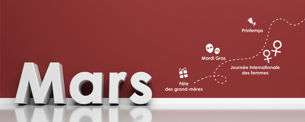 Dates importantes du mois de mars