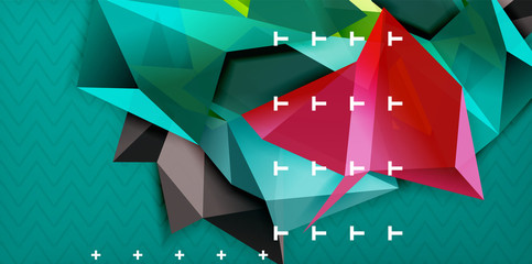 Triangular low poly background design