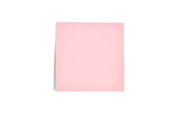yellow post it on blue background