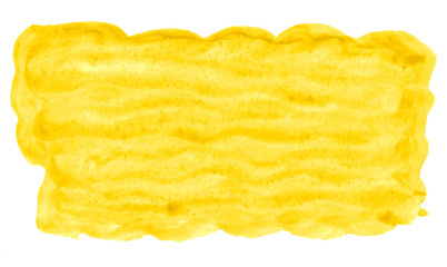 Yellow watercolor abstract background, stain, splash paint, stain, divorce. Vintage paintings for design and decoration. With copy space for text.