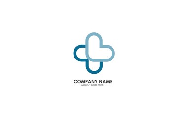 Obraz premium BLUE LOGO HEALTY MEDICAL