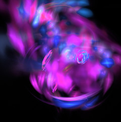 Fraktal fractal wallpaper black and colorful geometric shapes illustrate space universe magic...