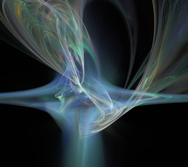 Fraktal fractal wallpaper black and colorful geometric shapes illustrate space universe magic...