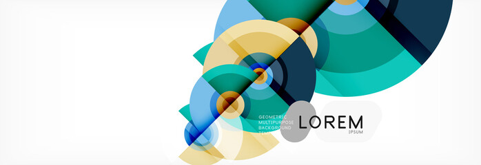 Modern circle background