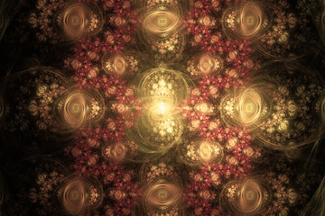 Fraktal fractal wallpaper black and colorful geometric shapes illustrate space universe magic...