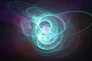 Fraktal fractal wallpaper black and colorful geometric shapes illustrate space universe magic frequency explosion galaxy or galaxies.