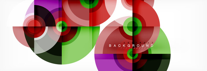 Circular vector abstract background