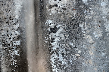 Muster auf einem Eiszapfen