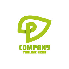 Pharmacy and letter P logo
