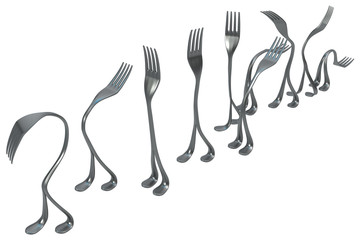 Forks Metal Legs Walk Group