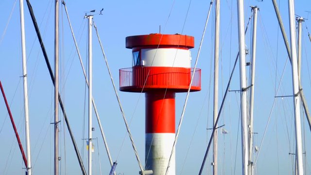 Eckernförde Lighthouse in late sunlight