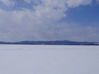 冬の北海道網走湖