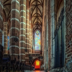 nawa boczna kościoła gotyckiego © Henryk Niestrój