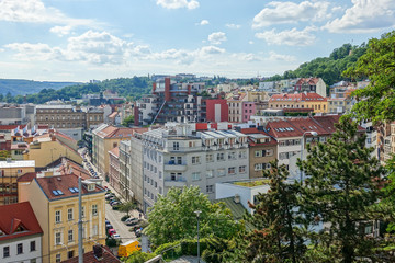 Fototapeta na wymiar BRNO, CZECH REPUBLIC - July 25, 2017: view of Buildings around Brno, Czech