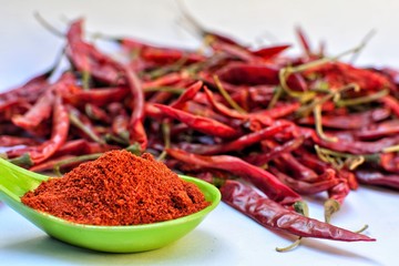 dry chilly powder indian spices 