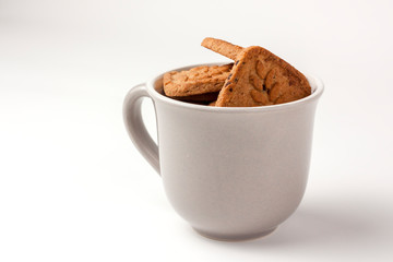 Cookies isolated on white background