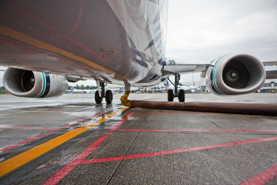 Belly of a Jet Aircraft