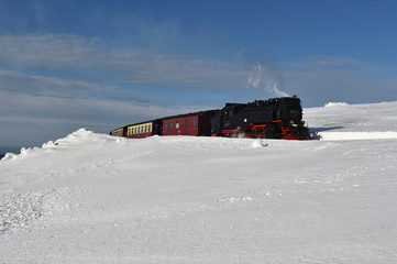 Harzer Schmalspurbahn auf dem Brocken