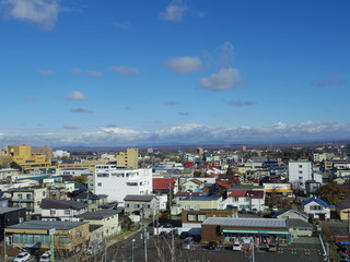 北海道千歳市の街並み