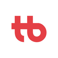 Fototapeta premium vector illustration logo company letter t h and b
