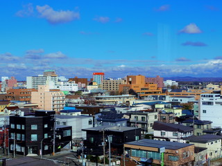 北海道千歳市の街並み