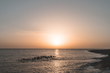 Sunset at sea