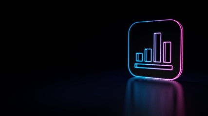3d icon of chart