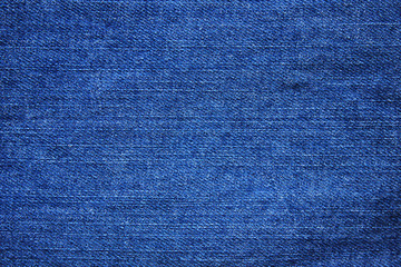 Blue Denim Jeans Texture Background of Seamless Empty Fabric, Close Up Top View Banner. Blank Jean Backdrop, Empty Simple Cloth Canvas Design. Casual Fashion Layout of Empty Blue Color Jean Wallpaper