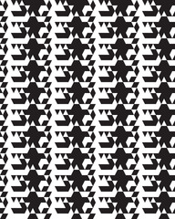 Seamless of monochrome polygonal, black and white  patterns