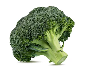 Poster Fresh broccoli isolated on white background with clipping path © Ekaterina