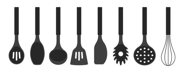 Kitchen utensils set. isolated on white background