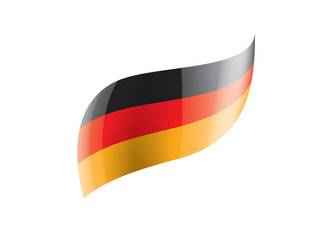Germany flag, vector illustration on a white background