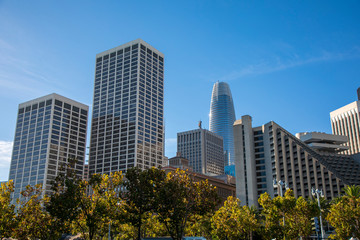 Fototapeta na wymiar facade of building in San Francisco, United States of America