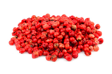 Pink pepper isolated.