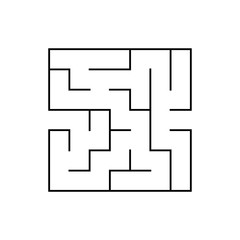 Abstract labyrinth. Game for kids. Puzzle for children. Maze conundrum. Vector illustration.