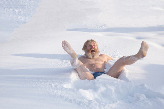 Bearded Man, After Bathing In The Snow