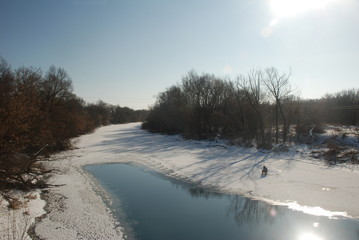 winter river