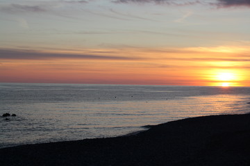 Obraz premium sunset on the beach